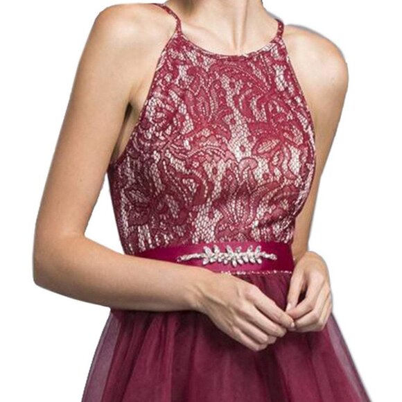 Aspeed Design D136 Cocktail Dress Red Size XS - Picture 2 of 5